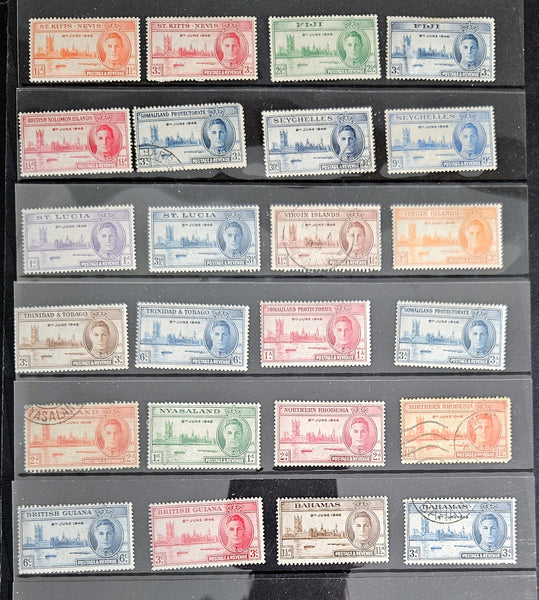 1946 King George VI Victory Omnibus stamps 70+