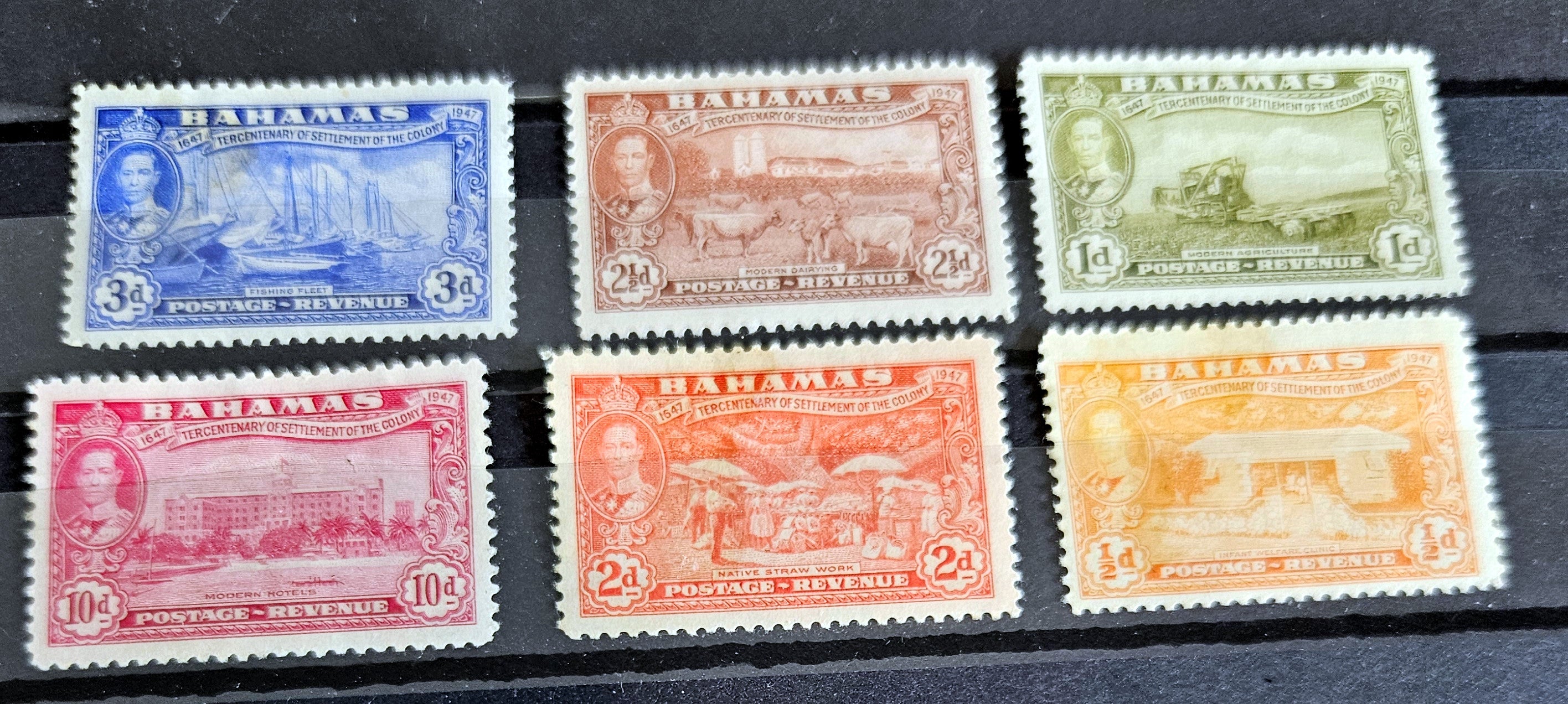 Vintage Bahamas stamps