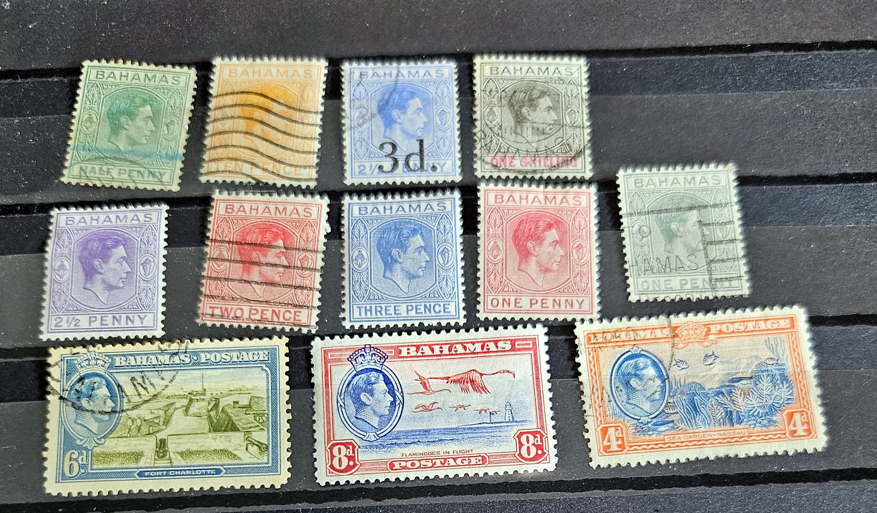 Vintage Bahamas stamps