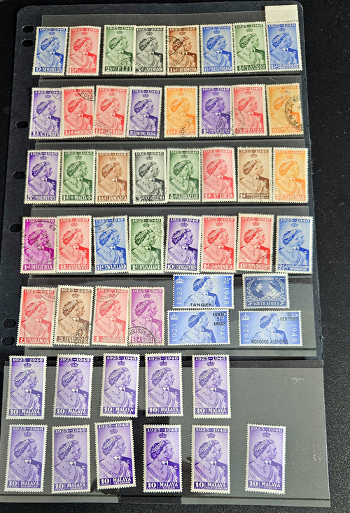 1948 King George VI Royal Silver Wedding Omnibus stamps 50+