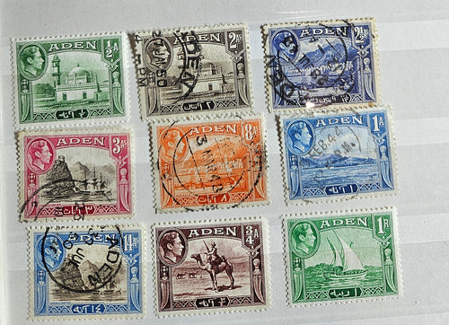 British Commonwealth vintage Aden stamps