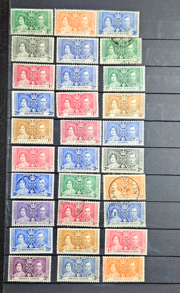 1937 King George VI Coronation Omnibus stamps 125+