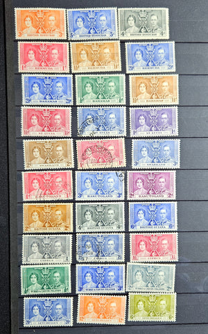 1937 King George VI Coronation Omnibus stamps 125+