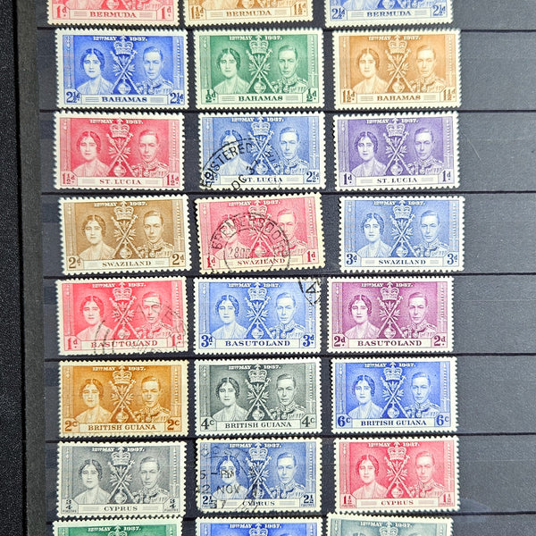 1937 King George VI Coronation Omnibus stamps 125+