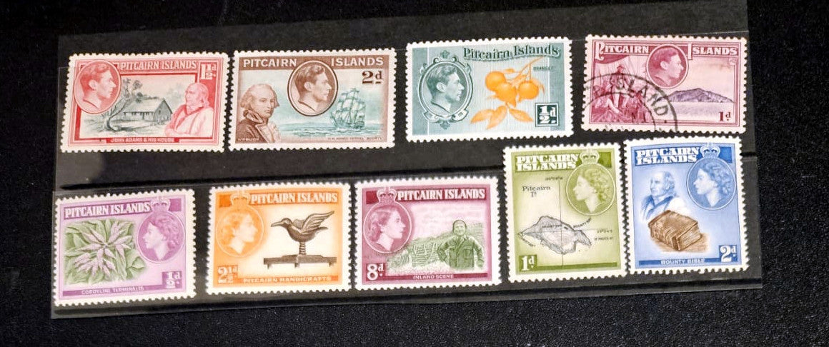 British Commonwealth vintage Pitcairn Islands stamps
