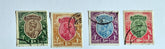 original British Raj era postage stamps featuring King George V