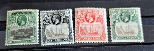 British Commonwealth vintage Ascension stamps