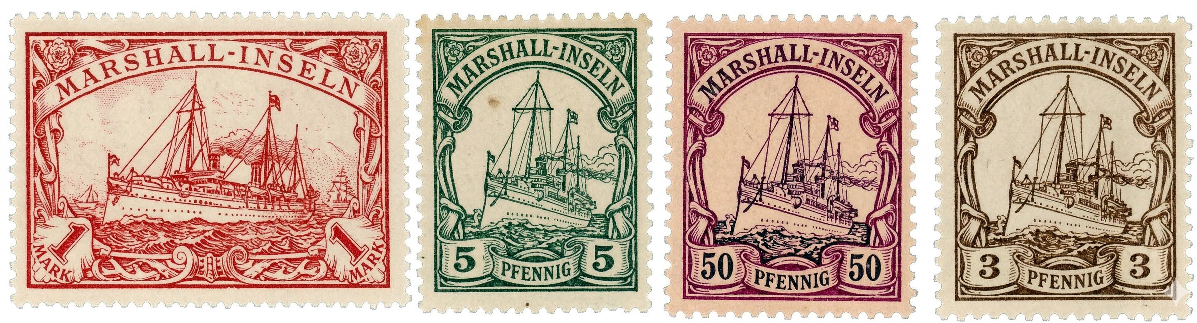 Vintage German colonies stamps