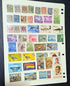 A collection of vintage postage stamps from Mauritius displayed in a row, featuring various designs and denominations.