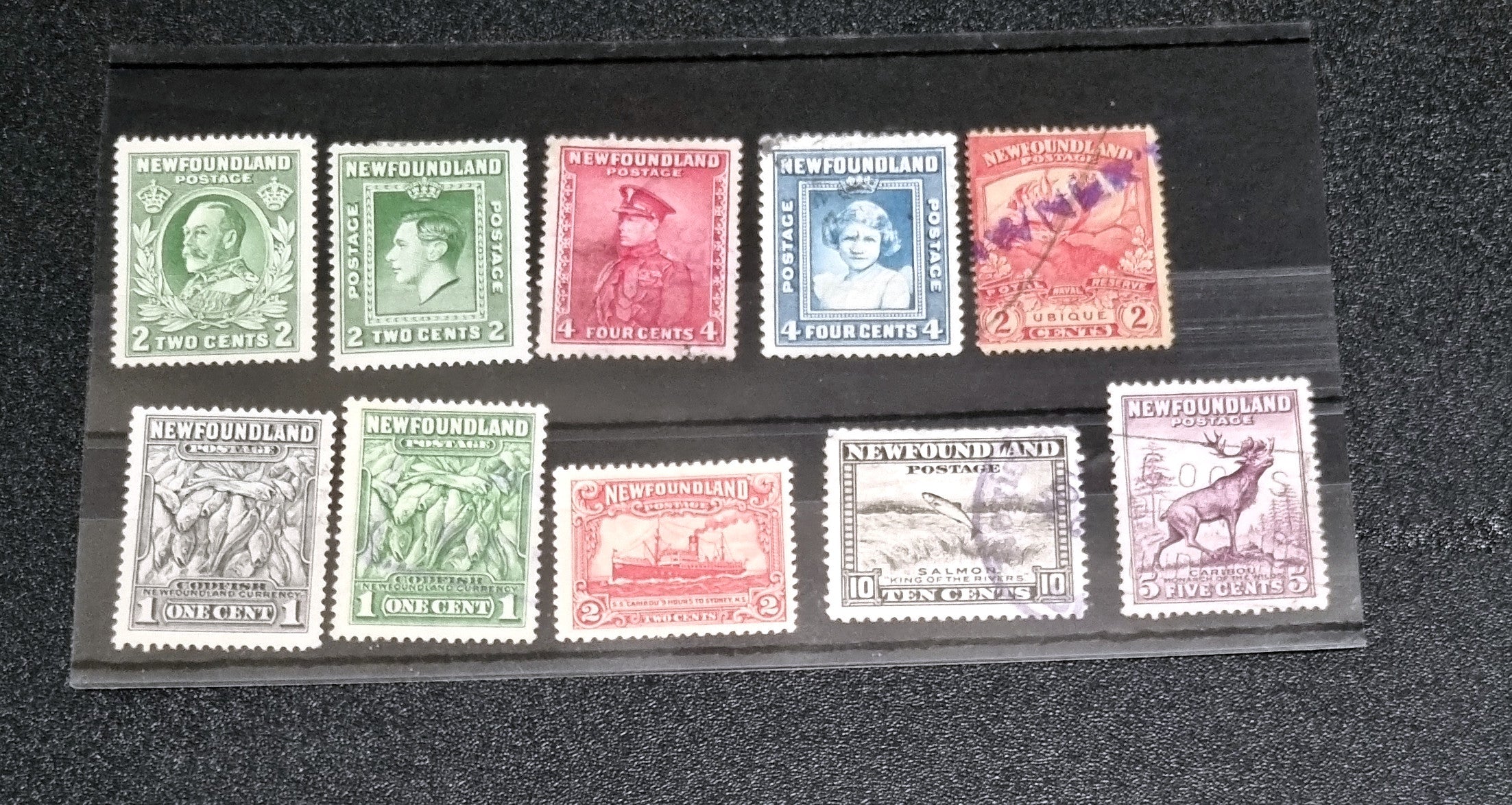 Newfoundland Vintage Pictorial Postage Stamp Selection