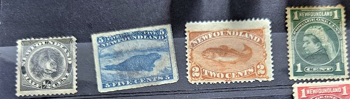 Newfoundland Vintage Pictorial Postage Stamp Selection