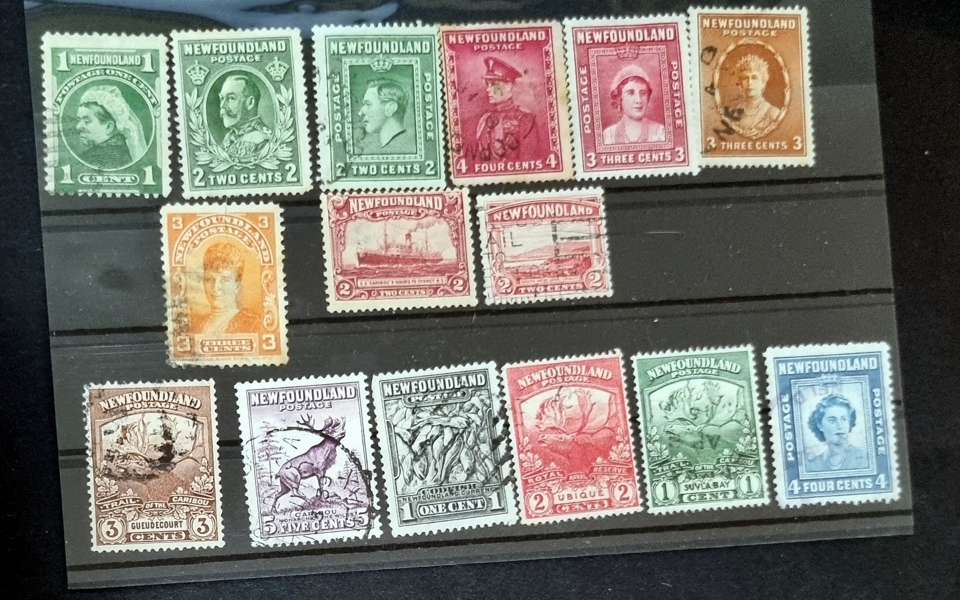Newfoundland Vintage Pictorial Postage Stamp Selection