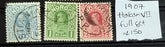 collection of vintage stamps from early Norway