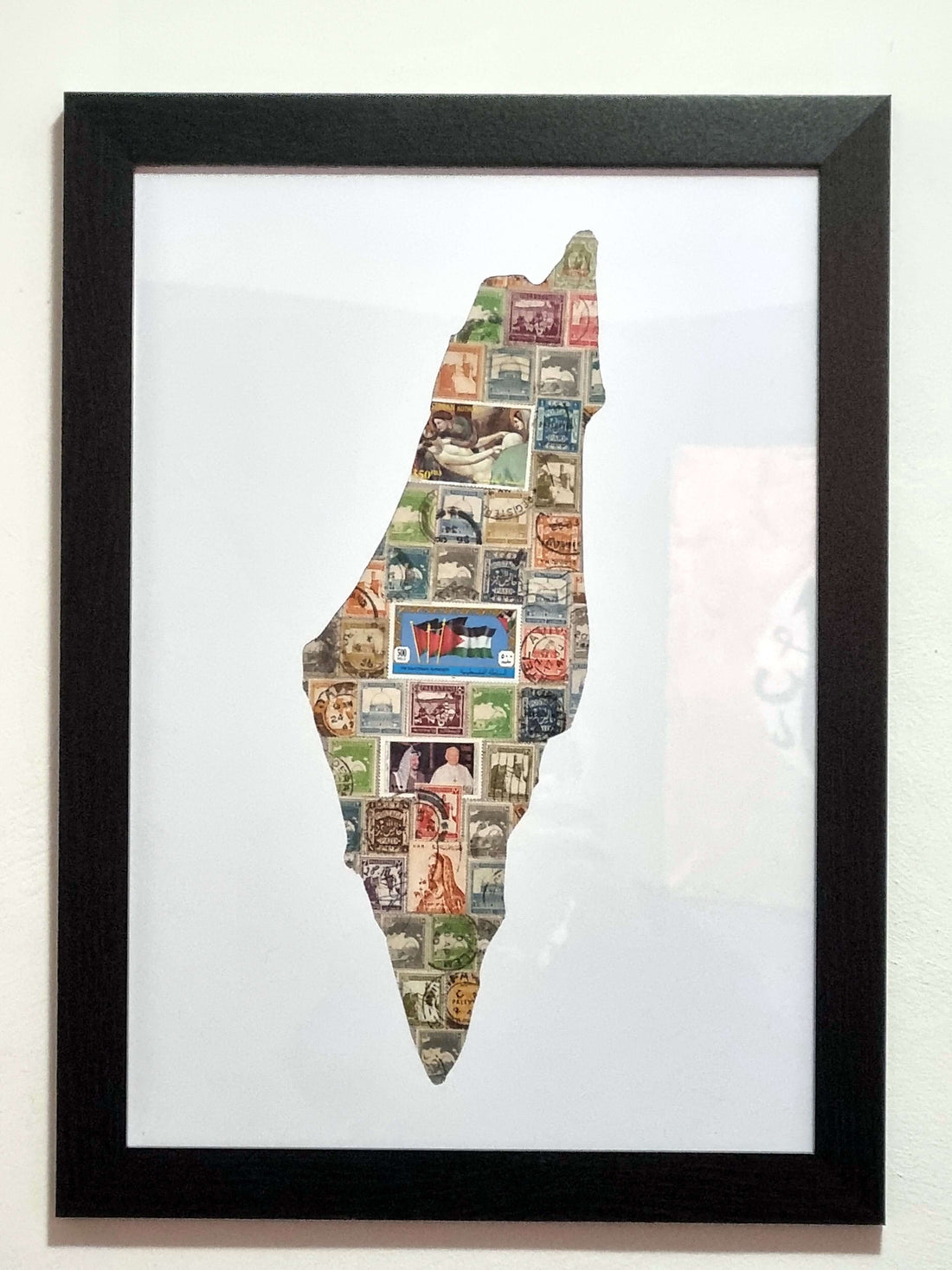 Unique gifts of Palestine stamp based art