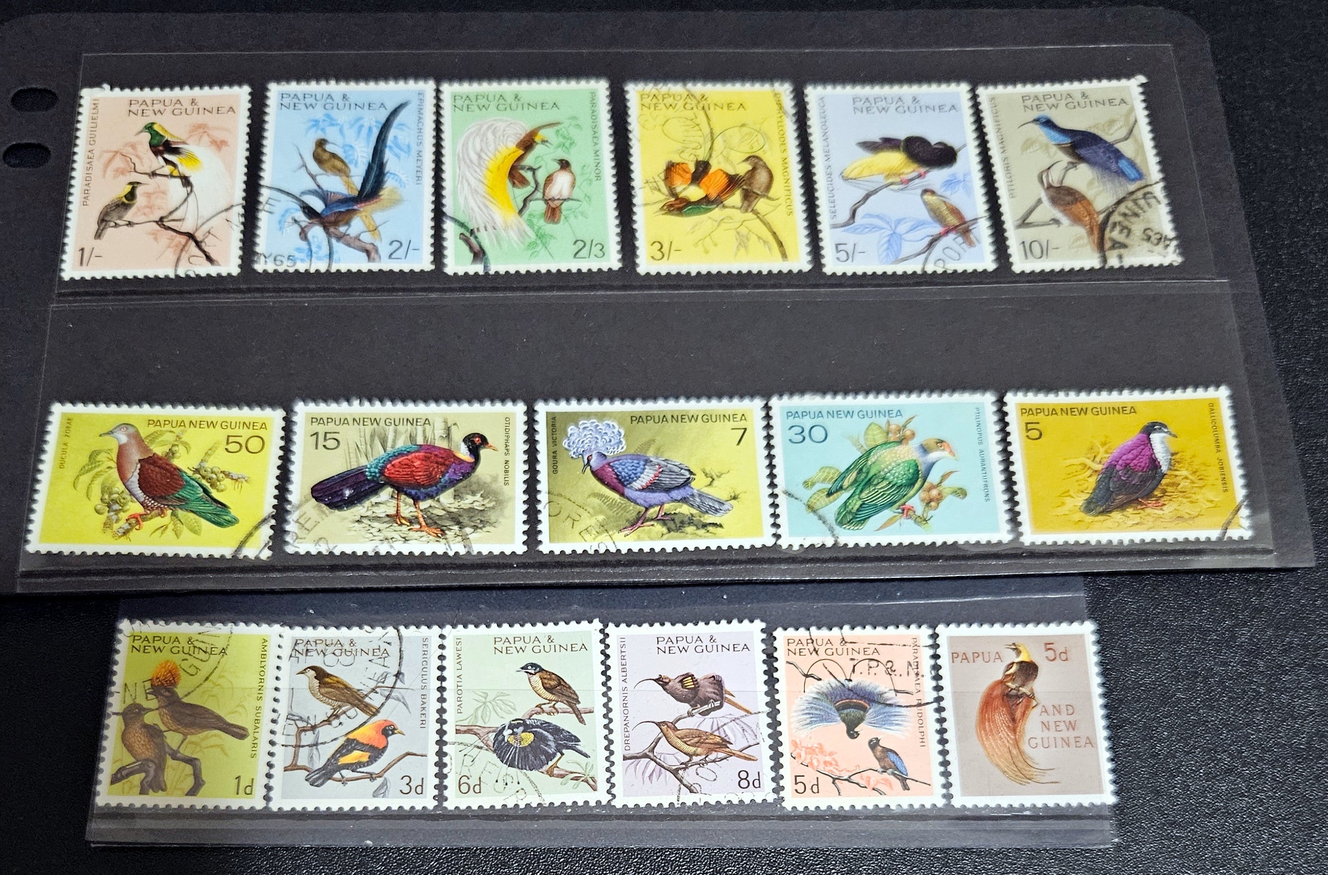 Vintage stamps from Papua new Guinea