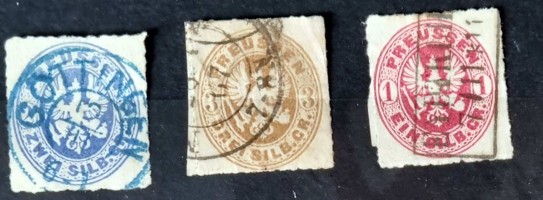 Vintage German States stamps
