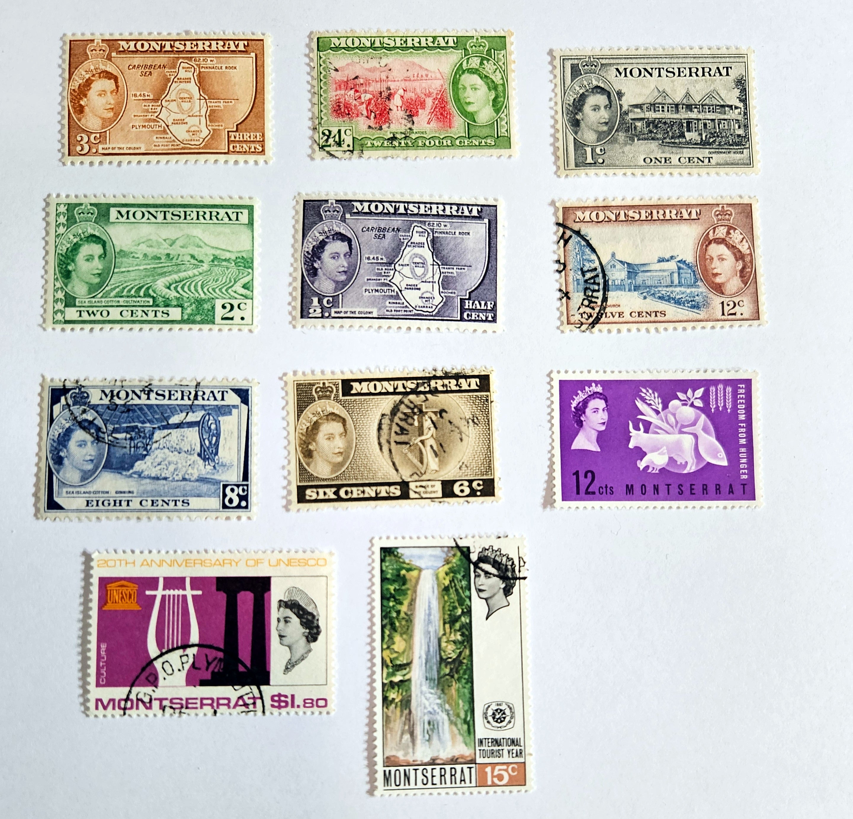 Montserrat vintage stamps