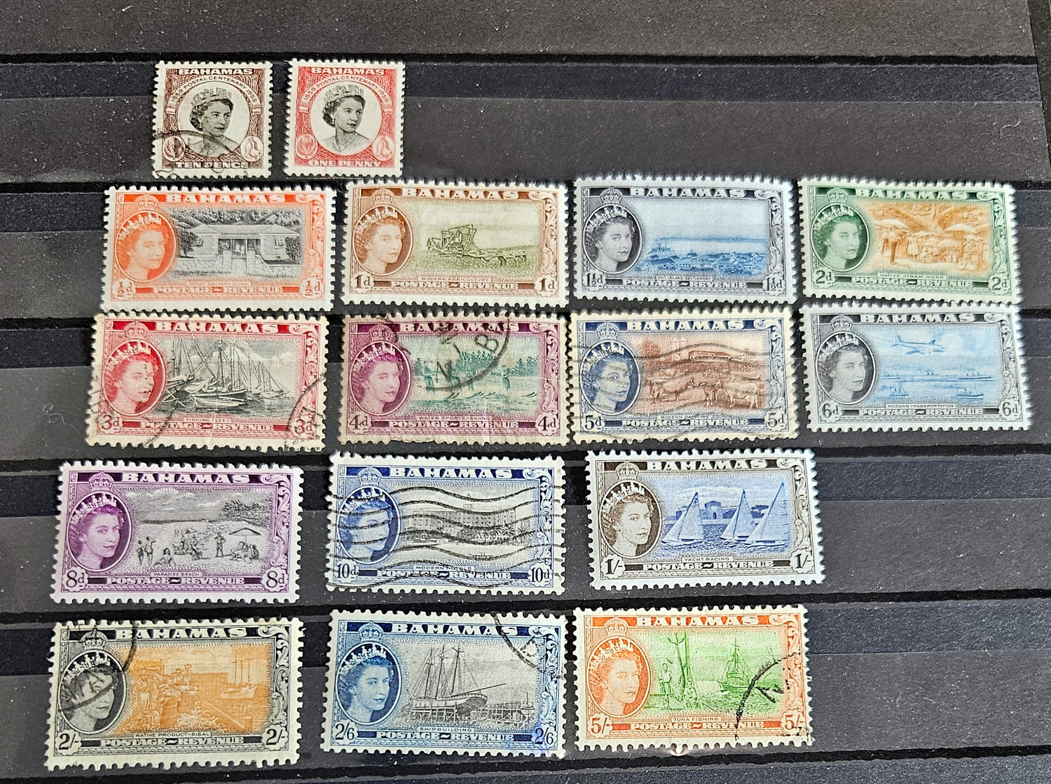 Vintage Bahamas stamps