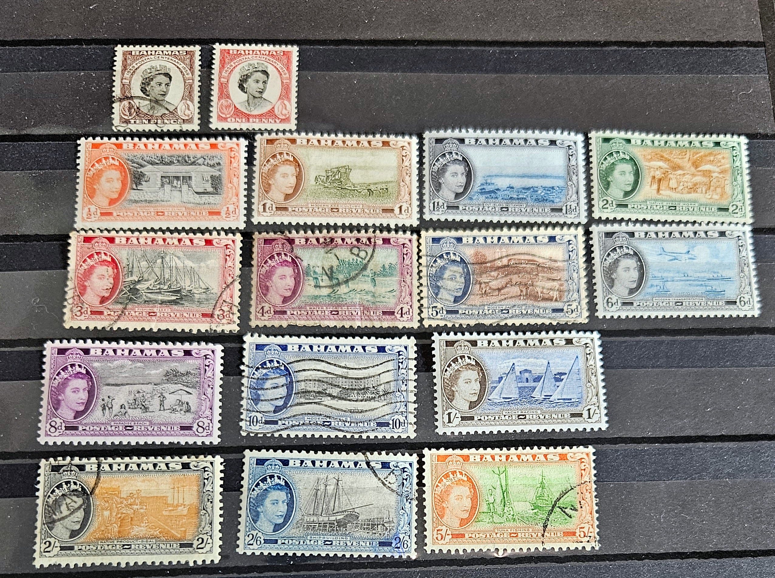 Vintage Bahamas stamps