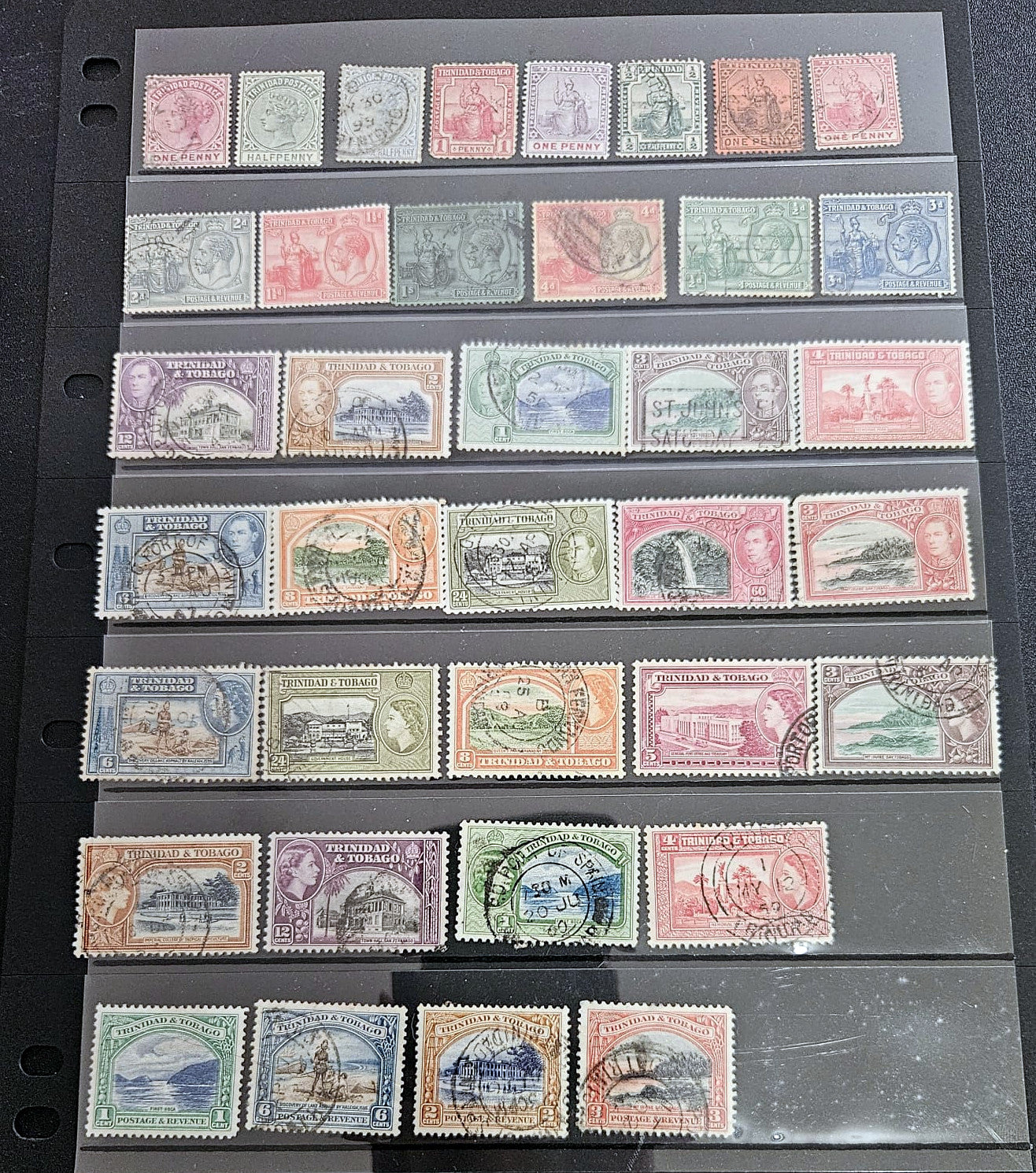 Authentic vintage Trinidad and Tobago postage stamps archive by StampArtefact.
