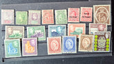 Collection of vintage Queen Victoria stamps from St vincent islands