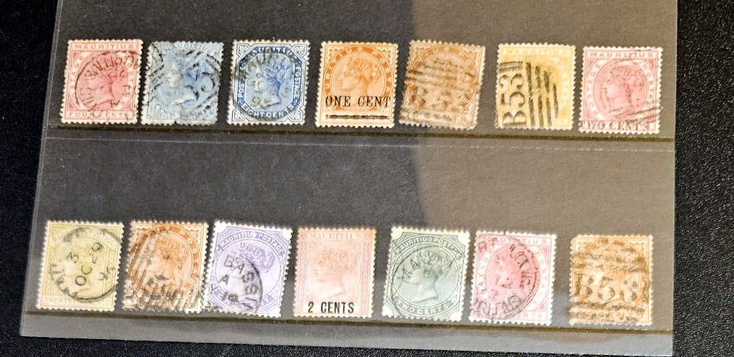 Vintage Mauritius stamps