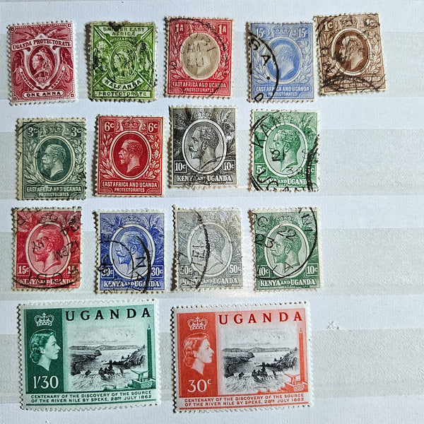 British Commonwealth Uganda stamps