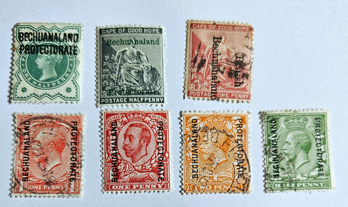 British Commonwealth vintage Bechuanaland stamps