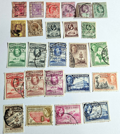 British Commonwealth vintage Gold Coast stamps