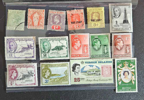 Vintage British Virgin Islands stamps