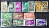 Collection of vintage stamps from Spain and Sahara Espagne on a black background