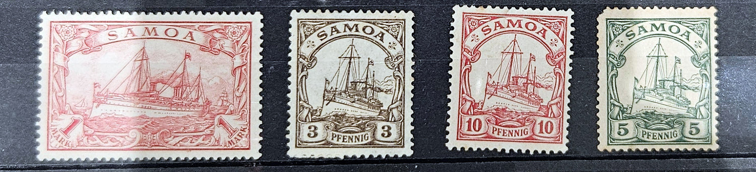 Vintage German colonies stamps
