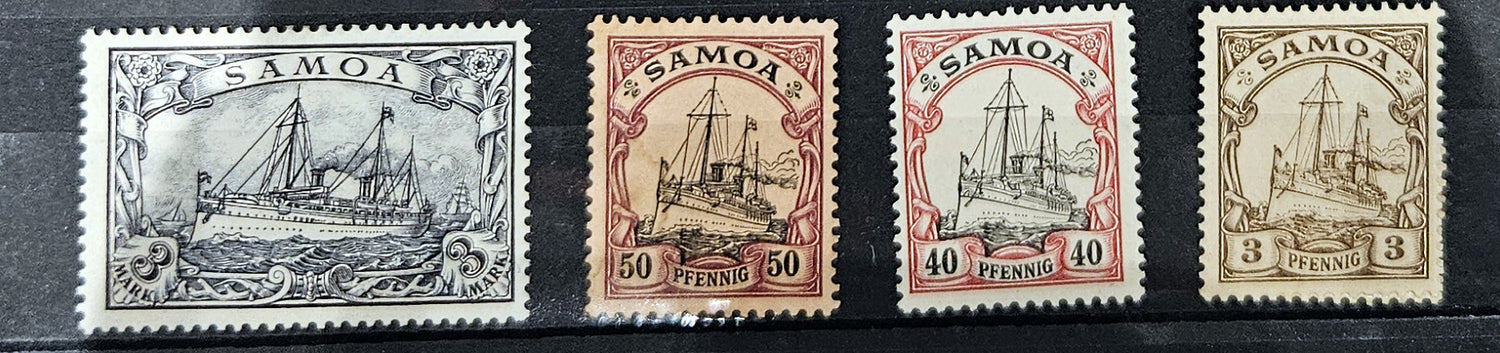 Vintage German colonies stamps
