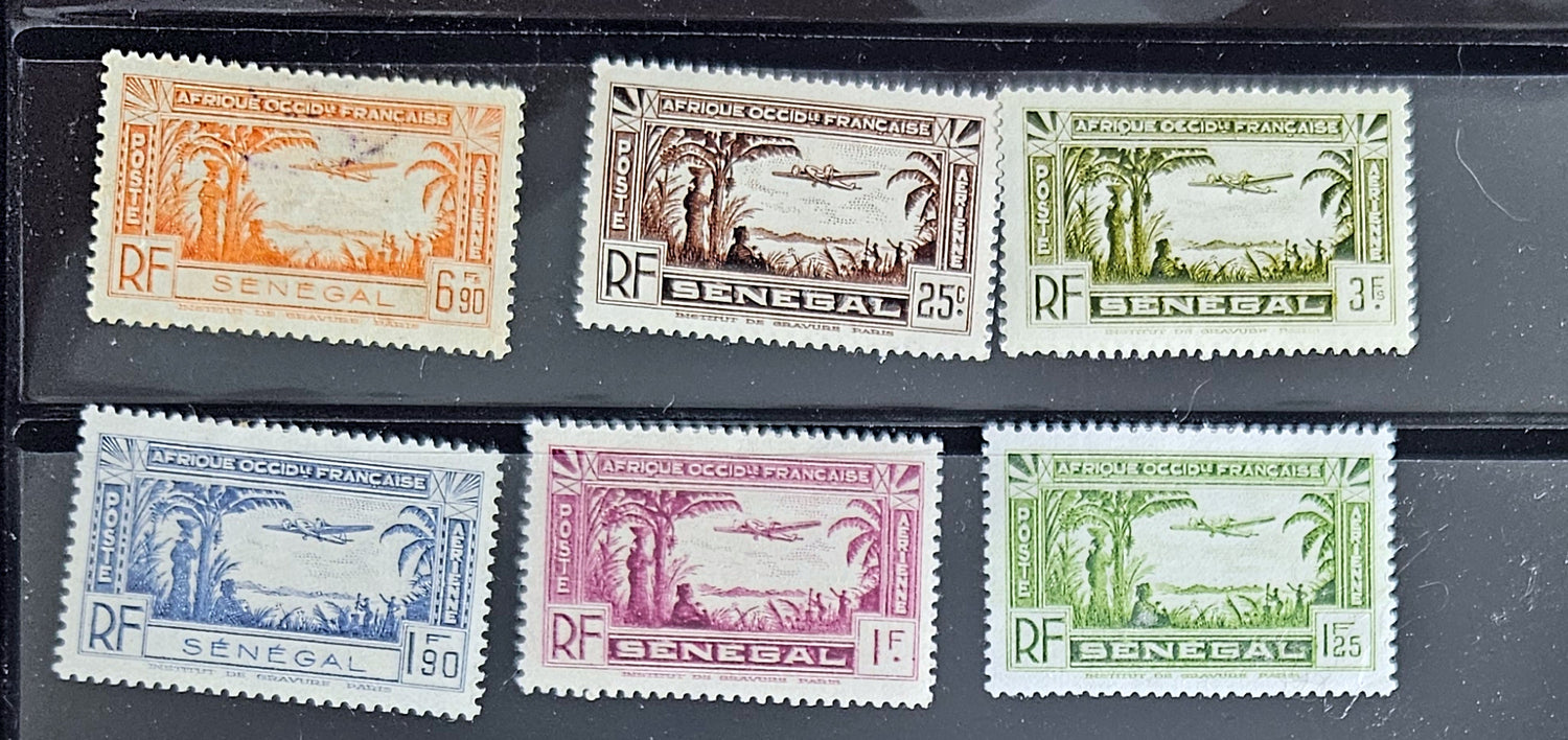 Vintage French colonies stamps