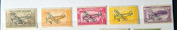 Vintage Philippines colonial stamps