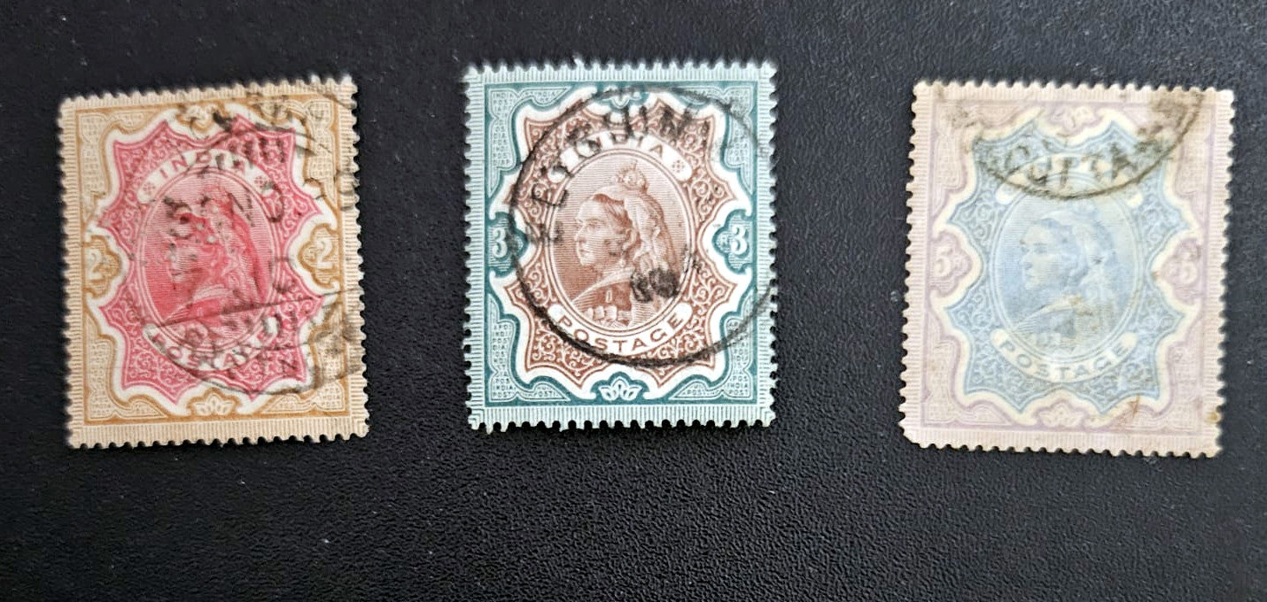 Vintage India Stamps of Queen Victoria