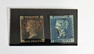 GB 1840 Penny Black Original Stamps