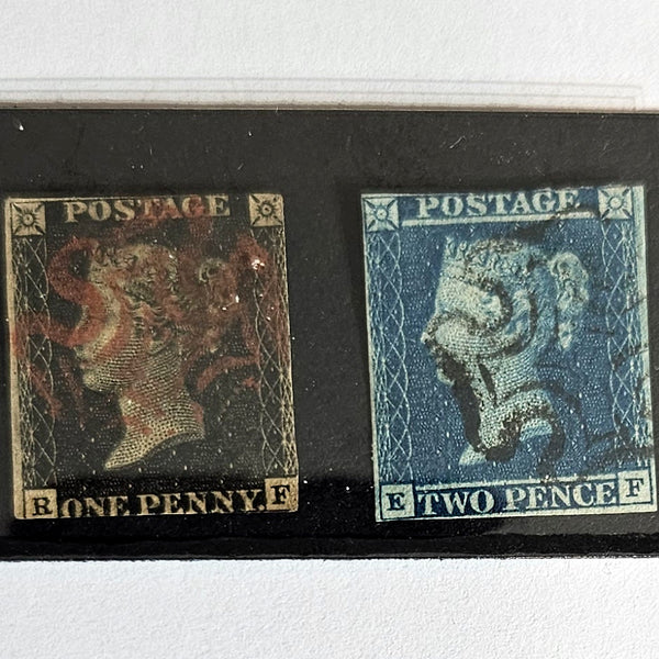 GB 1840 Penny Black Original Stamps