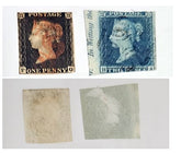 QV penny black with blue 