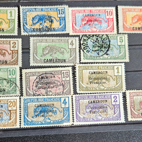 French Cameroon vintage stamps