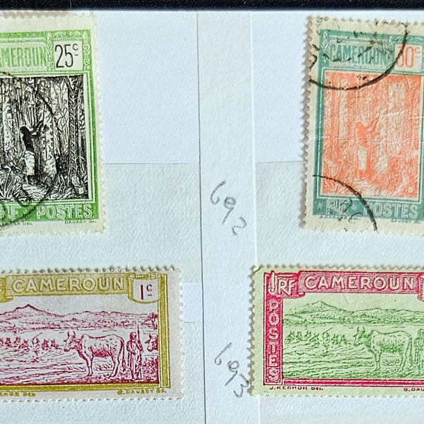 French Cameroon vintage stamps