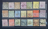 Vintage postage stamps from British commonwealth Mauritius