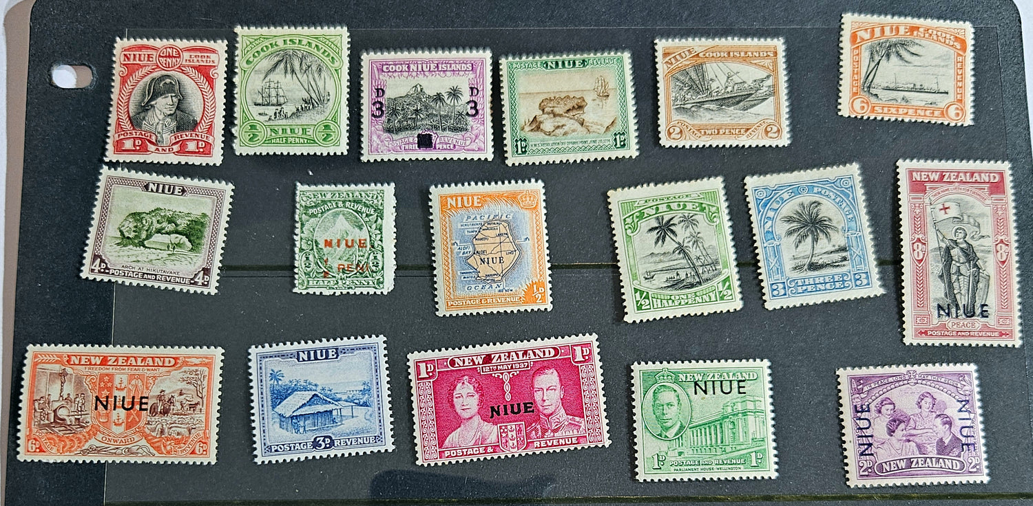 Vintage cook islands stamps