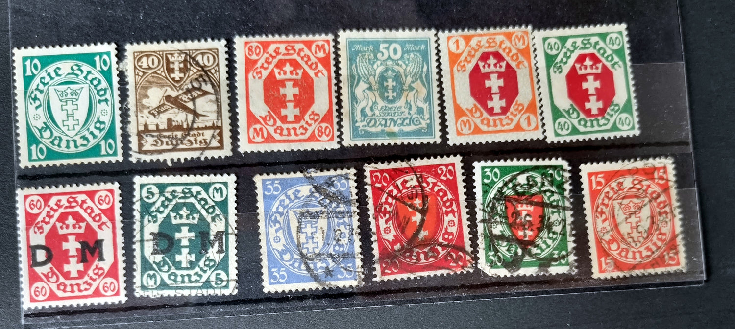 Vintage German States stamps
