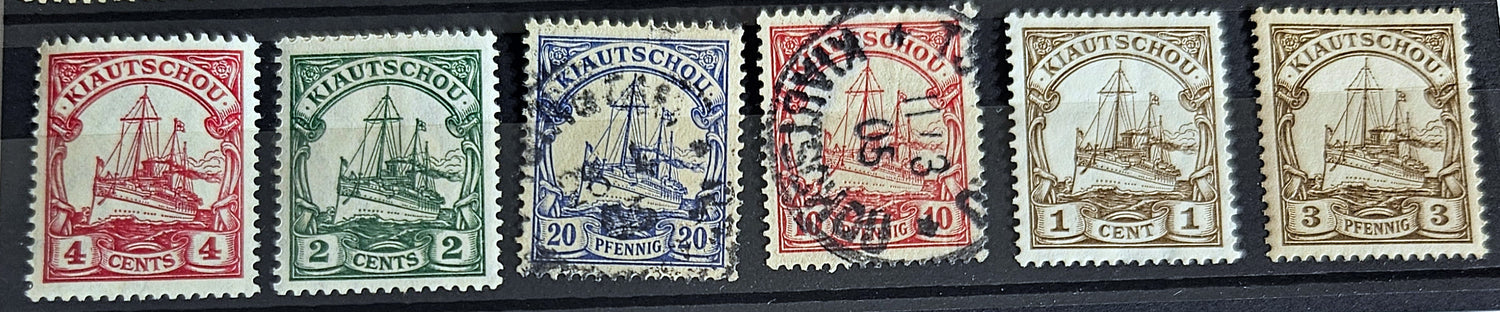 German colonial history with our collection of vintage stamps covering various colonies. 