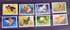 A collection of Chinese Goldfish stamps showcasing various goldfish illustrations with denominations.