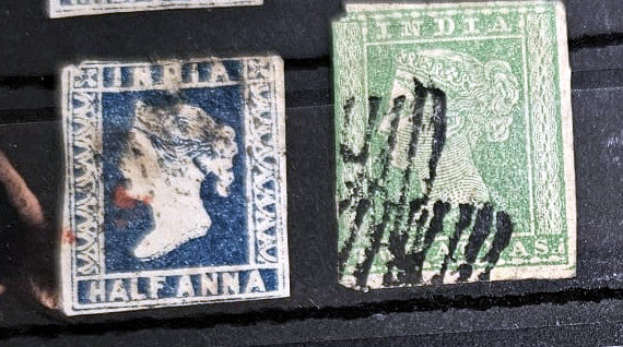 Vintage India Stamps of Queen Victoria