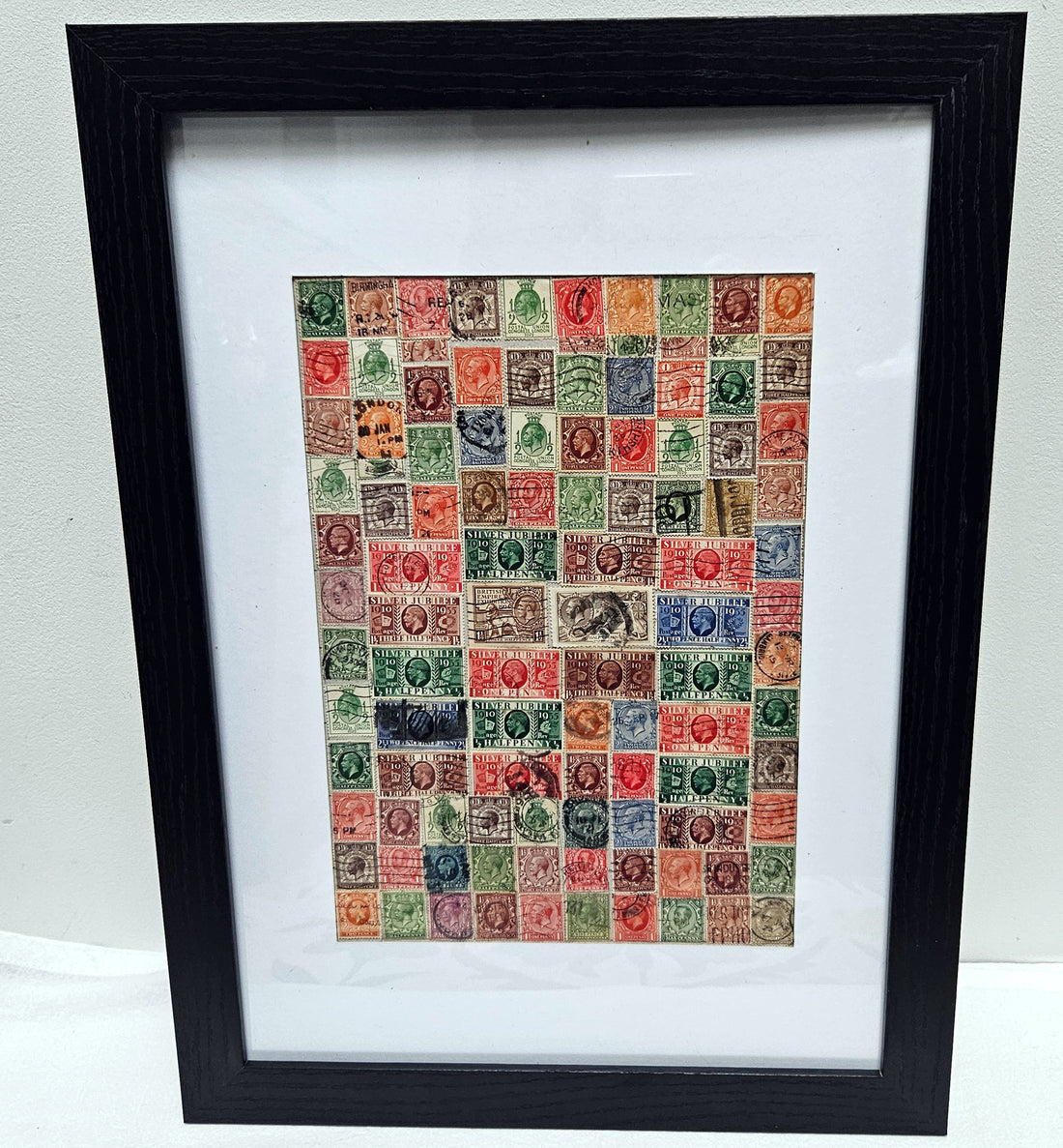 King George V vintage stamp photo frame 