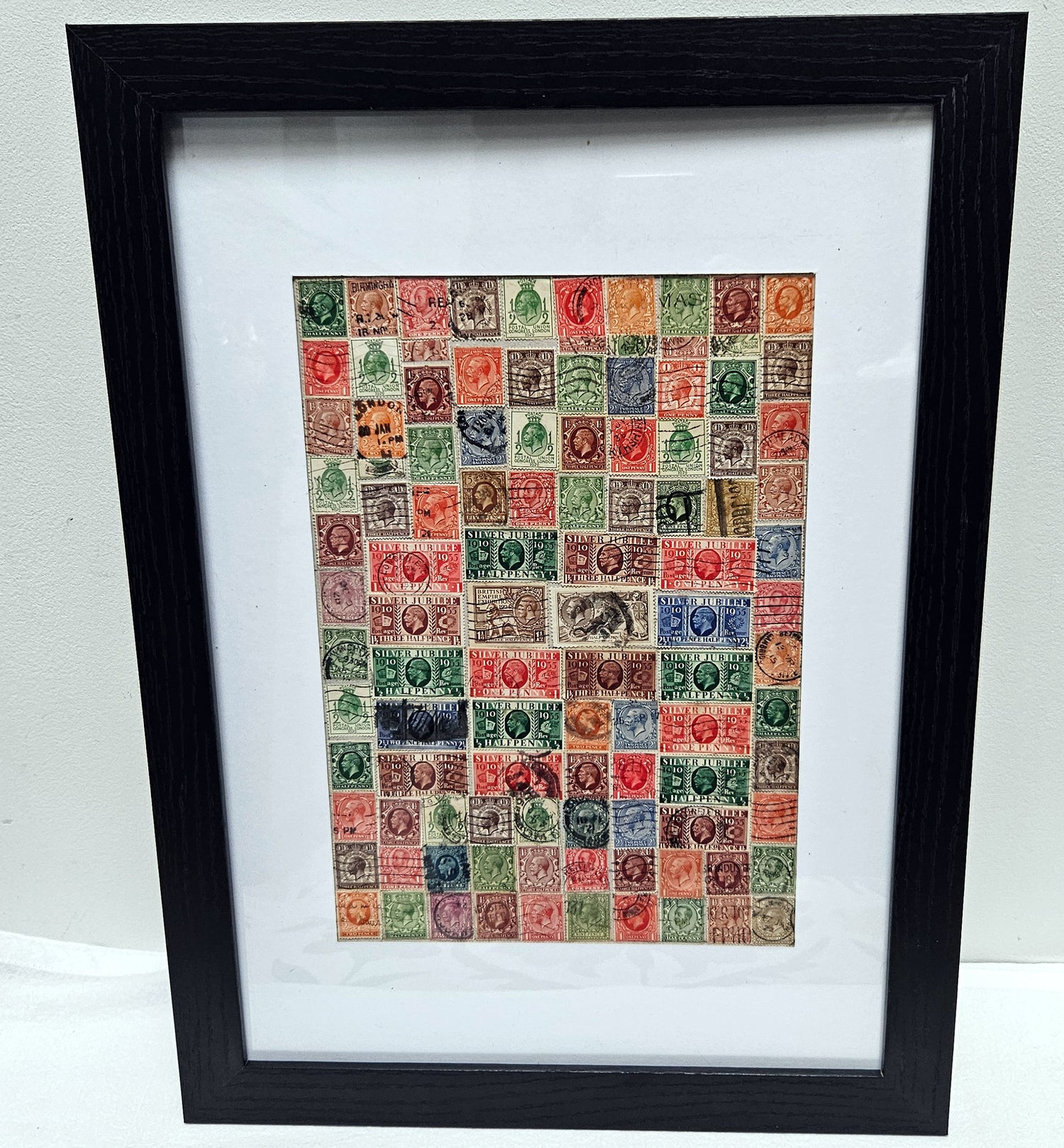 King George V vintage stamp photo frame 