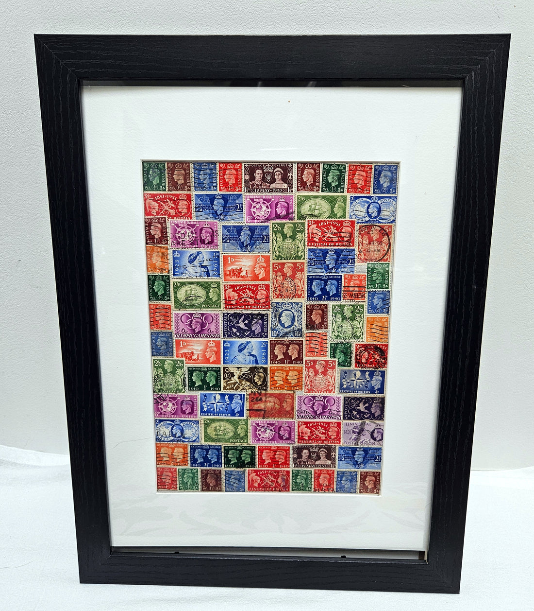 King George VI vintage stamp photo frame 